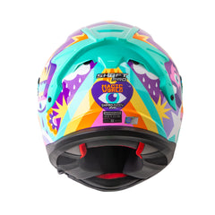 Casco Integral Shaft Pro 610 Doble Visor Magic World Verde Menta