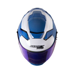 Casco Integral Shaft Pro 606SP Mr.Inc Azul Blanco