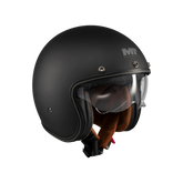 Casco Abierto MT Lemans 2 SV Custom Negro Mate | Certificación ECE – Estilo Retro