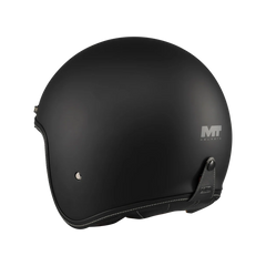 Casco Abierto MT Lemans 2 SV Custom Negro Mate | Certificación ECE – Estilo Retro