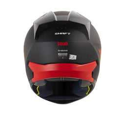 Casco Integral Shaft 560 Solid Negro Rojo