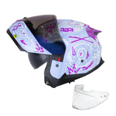 Casco Abatible Shaft 3540DV The World Lila
