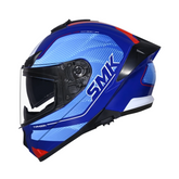 Casco integral SMK Typhoon Mystic Azul