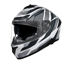 Casco integral SMK Typhoon Sparko Blanco Gris