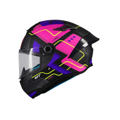 Casco integral MT Targo Briks Fucsia