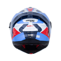 Casco Abatible Shaft Pro 4200 Burnt Gris Claro Azul | Pinlock Antiempañante