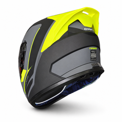 Casco Integral Shaft 502 Negro Amarillo