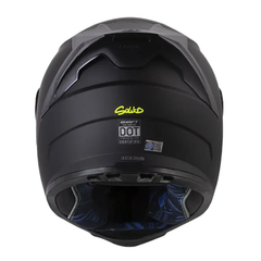 Casco Integral Shaft 502 Solid Negro Amarillo