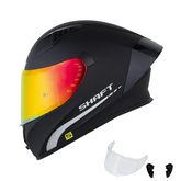 Casco Integral Shaft 526 Solid Negro Blanco