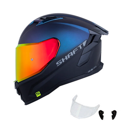 Casco Integral Shaft 556 Taipan Solid Sunset Camaleón Azul