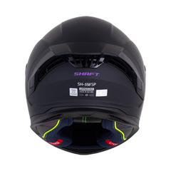 Casco Integral para mujer Shaft 558 Solid Negro Mate con Morado | Certificación ECE 22.06