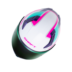 Casco Integral para mujer Shaft 558 Xpeed Blanco Fucsia | Certificación ECE 22.06