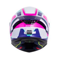 Casco Integral para mujer Shaft 558 Xpeed Blanco Fucsia | Certificación ECE 22.06