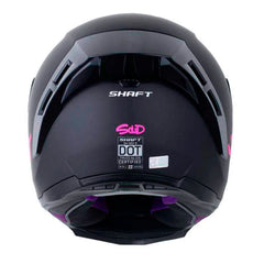 Casco Integral Shaft 562R Solid Negro Fucsia
