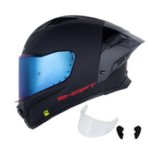 Casco Integral Shaft 596SP Solid Negro Rojo