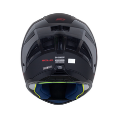 Casco Integral Shaft 596SP Solid Negro Rojo