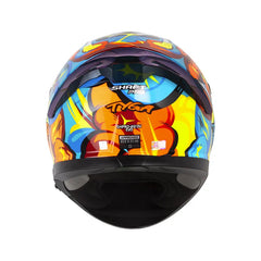 Casco Integral Shaft Pro 612DV Tyga Azul Naranja