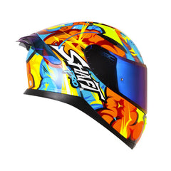 Casco Integral Shaft Pro 612DV Tyga Azul Naranja