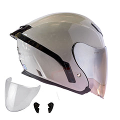 Casco Abierto X-Sports 631 Gris Nardo Brillo