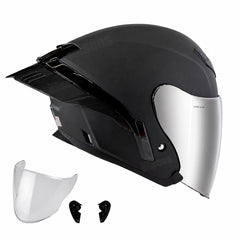Casco Abierto X-Sports 631 Solid Negro Mate