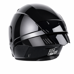 Casco Abierto X-Sports 631 Solid Negro Brillo