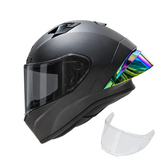 Casco Integral Zeus 826 Alerón iridium + Visor humo