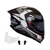 Casco Integral X-Sports Helios ASP N4 Blanco Negro