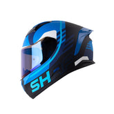 Casco Integral Shaft 582SP Acenes Azul Blanco