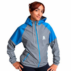 Corta vientos Reflectivo Asphalt Azul Turqueza