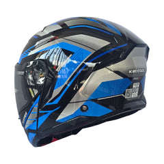 Casco Abatible KNT Trooper QRS Azul