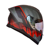 Casco Integral KNT M78 Bass Rojo