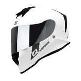Casco Integral X-Sports V151 Solid Blanco + Visor Iridium Plata