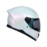 Casco Integral KNT M78 Solid Blanco Camaleón