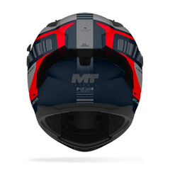 Casco integral MT Braker 2 Cockpit Rojo Azul Navi + Visor negro