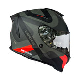 Casco Integral X-Sports V151 Bramdo Gris Rojo