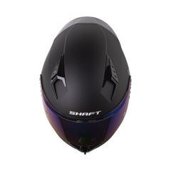 Casco Integral Shaft 526 Solid Negro Amarillo Neón