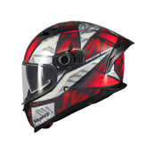 Casco integral MT Braker 2 Fury Rojo Gris