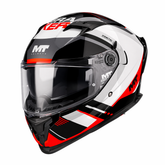 Casco integral MT Braker 2 Inception Negro Rojo Blanco