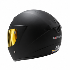 Casco Integral KNT 878 Negro mate + visor iridium dorado