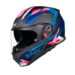 Casco Abatible SMK Gullwing Charger Azul Rosa