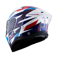 Casco Integral X-Sports Helios Circuit Azul rojo Blanco
