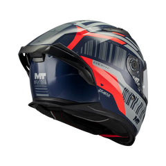 Casco integral MT Braker 2 Cockpit Rojo Azul Navi Brillo