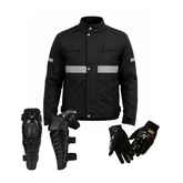 Combo Chaqueta para moto PT Urban Lite + Rodilleras + Guantes