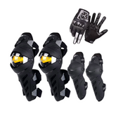 Combo Rodilleras y coderas Certificadas Scoyco K17 + Guantes Certificados scoyco Mc122