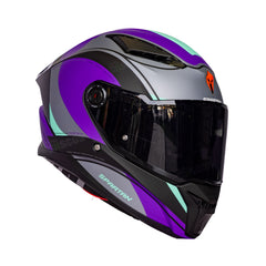 Casco integral Spartan Panther SV Curve Road Morado + Visor negro