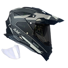 Casco multipropósito AMX Dakota Gris Mate + Visor negro