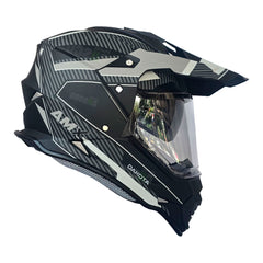 Casco multipropósito AMX Dakota Gris Mate + Visor negro