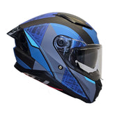 Casco integral Spartan Panther SV Detroit Azul