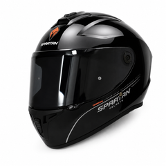 Casco integral Spartan Draken Solid Negro Brillo + Visor Negro