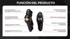 Combo Rodilleras y coderas Certificadas Scoyco K17 + Guantes Certificados scoyco Mc122